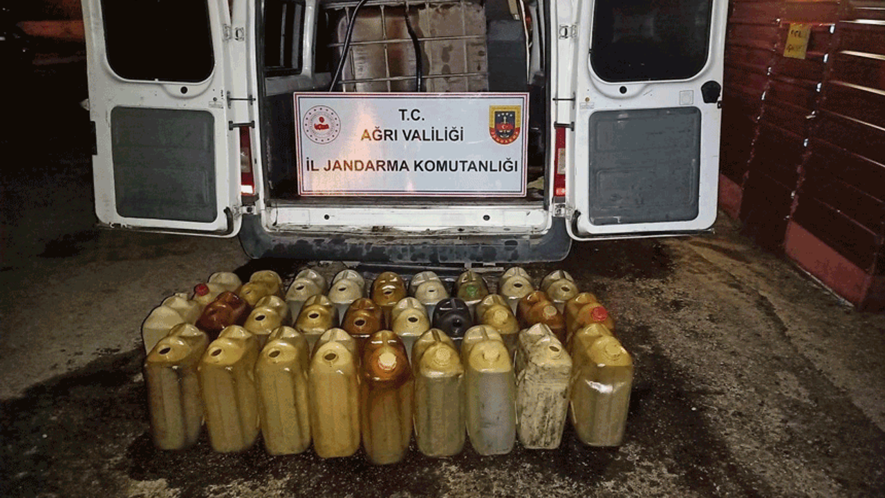 Ağrı'da kaçakçılık: Yüzlerce litre ele geçirildi