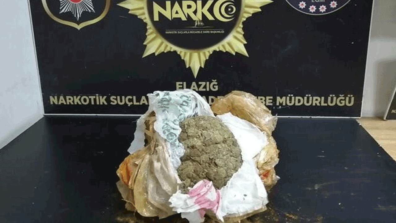 Elazığ’da uyuşturucuya geçit verilmedi: Bir tutuklama