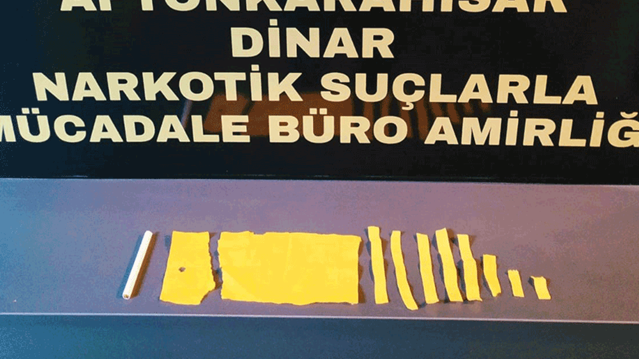Afyon'da yolcu otobüsünde uyuşturucu operasyonu: 1 tutuklama
