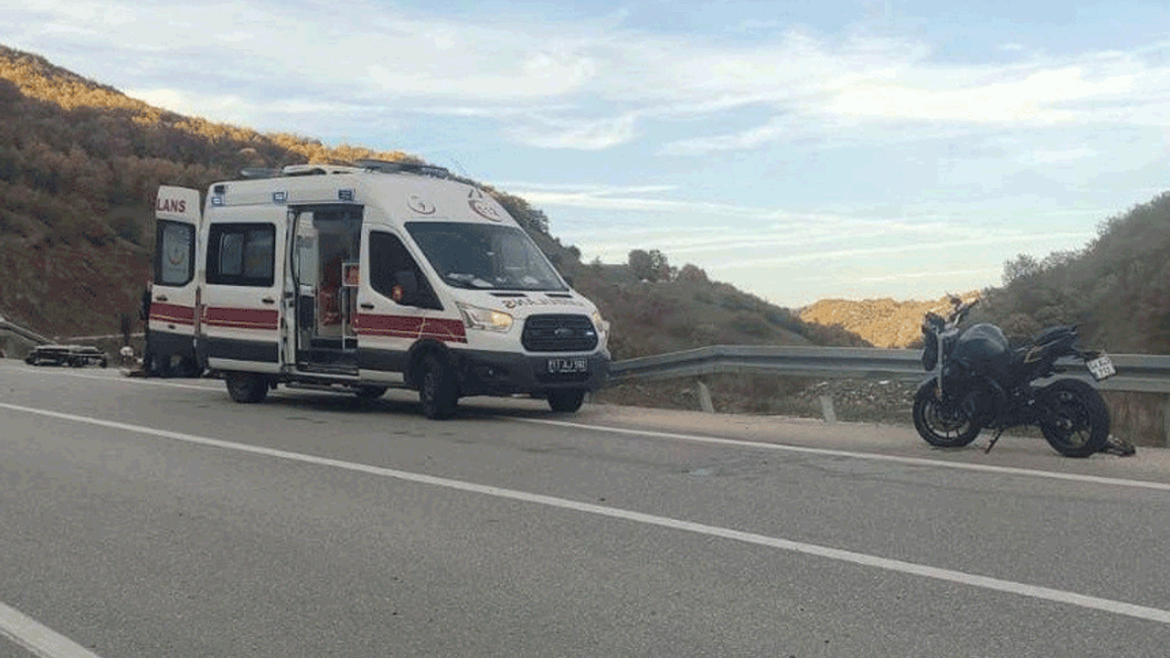 Bilecik’te motosiklet kazası: Sürücü yaralandı