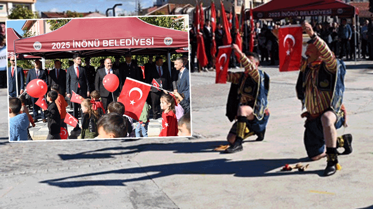 İnönü'de Cumhuriyetin 102'nci yıl coşkusu