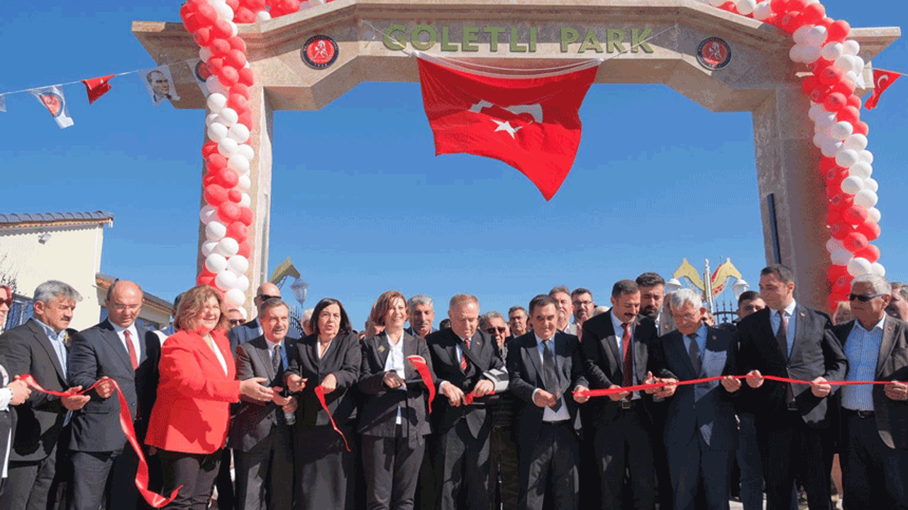 Göletli park hizmete açıldı