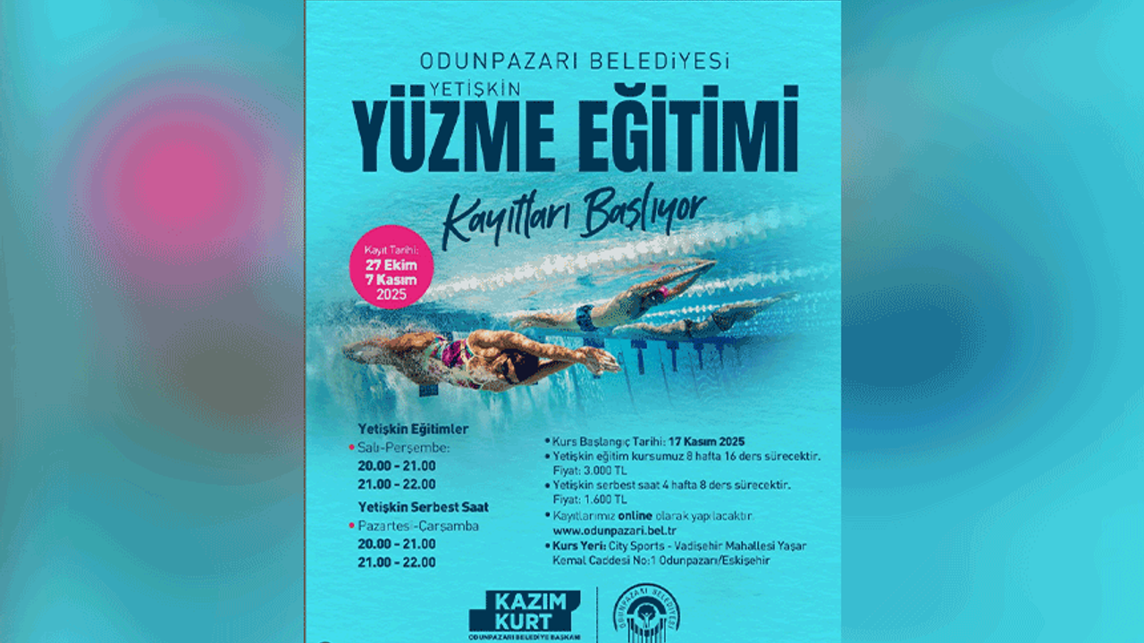 Odunpazarı Belediyesi’nde yüzme eğitimi için ön kayıtlar başlıyor