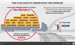 Yeni yılda Rusya'ya giremeyecek Türk ürünleri