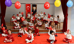 Çocuklar 23 Nisan'ı coşkuyla kutladı