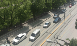 Eskişehir’de trafiği kilitleyen kaza