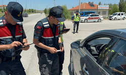 Jandarmadan helikopter destekli trafik denetimi