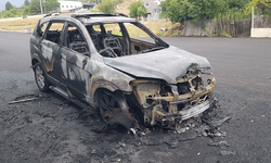 Karabük'te cipin alevlere teslim olma anı kamerada