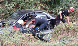Düzce civarında feci kaza: Ekipler zor kurtardı