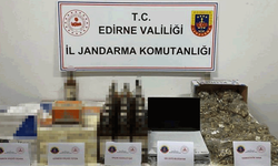 Edirne'de gümrük kaçağı ürünlerle yakalandılar