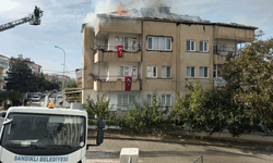 Afyon'da apartman yangını: Korku dolu anlar yaşandı