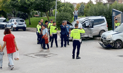 Eskişehir’de kavşaktaki kaza tartışma konusu oldu 