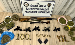 Kütahya'da darp şüphelilerinin evinden cephanelik çıktı