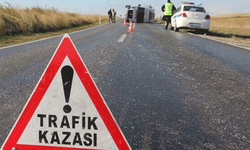 Emirdağ'da kaza: Tır kamyonete çarptı