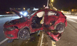 Kütahya'da minibüsle otomobil çarpıştı: 2 yaralı
