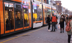 Eskişehir’de tramvayda dehşet anları