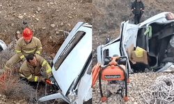 Kırıkkale'de feci kaza: Köprüden uçuruma yuvarlandı