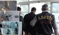 Mersin'de hayalet hırsız önce kameralara sonra polise yakalandı