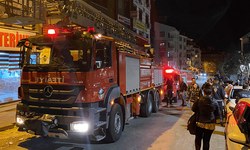 Tunceli'de apartman boşluğunda yangın çıktı