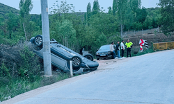 Bilecik'te kaza: Takla atan aracın sürücüsü yaralandı
