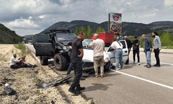 Ankara'da yol ayrımında feci kaza: 4 yaralı