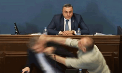 Gürcistan parlamentosunda kavga: Yumruklar havada uçuştu