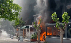 Manisa'da kafede yangın: Ekipler sevk edildi