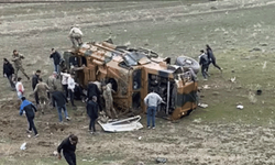 Van'da askeri araç kaza yaptı: 6 asker yaralı