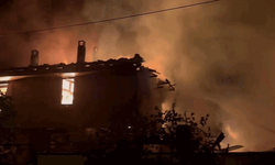 Bursa'da yangın: Üç ev kül oldu