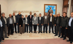 CHP’li başkanlardan Ünlüce'ye tebrik ziyareti