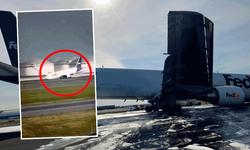 İstanbul Havalimanı'nda kargo uçağı böyle inmek zorunda kaldı