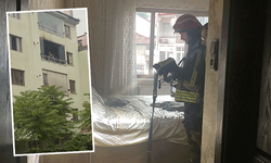 Kocaeli'de kimse olmayan apartman dairesine yıldırım düştü