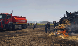 Burdur'da 9 dekarlık arazi küle döndü