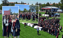 Eskişehir'de öğrencilerin mezuniyet çoşkusu