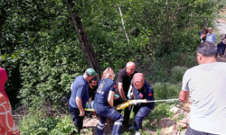 Ordu'da ATV motor ile uçuruma uçtular ucuz kurtuldular