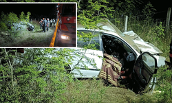 Sakarya'da takla atan otomobil yola savruldu: 1 ölü