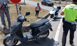 Samsun'da otomobil ile motosiklet çarpıştı