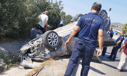 Hatay’da kontrolden çıkan araç takla attı: 3 yaralı