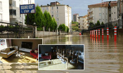 Ordu'da şiddetli yağış sonrası evleri su bastı