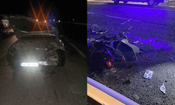 Tekirdağ'da motosiklet otomobile çarptı: 1 ölü