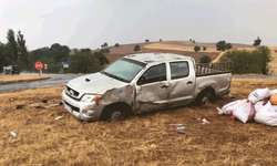 Adıyaman'da kamyonet tarlaya uçtu: 4 yaralı