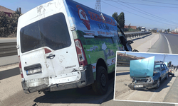 Afyon'da tır ve kamyonetin karıştığı zincirleme trafik kazası:  1 ölü 2 yaralı