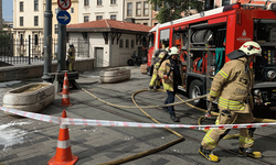 İstanbul'un göbeğinde  trafo yangını