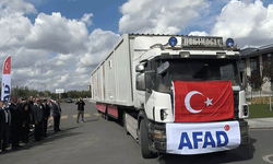 Selden etkilenen Bosna Hersek'e Kütahya'dan konteyner desteği