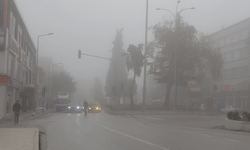 Bilecik'te etkili olan yoğun sis dolayısıyla göz gözü görmedi