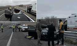 Diyarbakır karayolunda akıl almaz olay: Tırın tekeri başka bir otomobilin tavanına düştü! 1 ölü