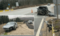 Eskişehir'de feci kaza: 2 araç hurdaya döndü, 1 yaralı var