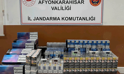 Afyon'da jandarmadan operasyon: Kaçak ürünler ele geçirildi