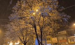 Afyon'da kar yağışı yüksek kesimlerde etkisini gösterdi