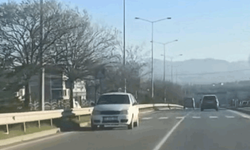 Samsun'da bir garip olay: Trafikte geri geri gitti